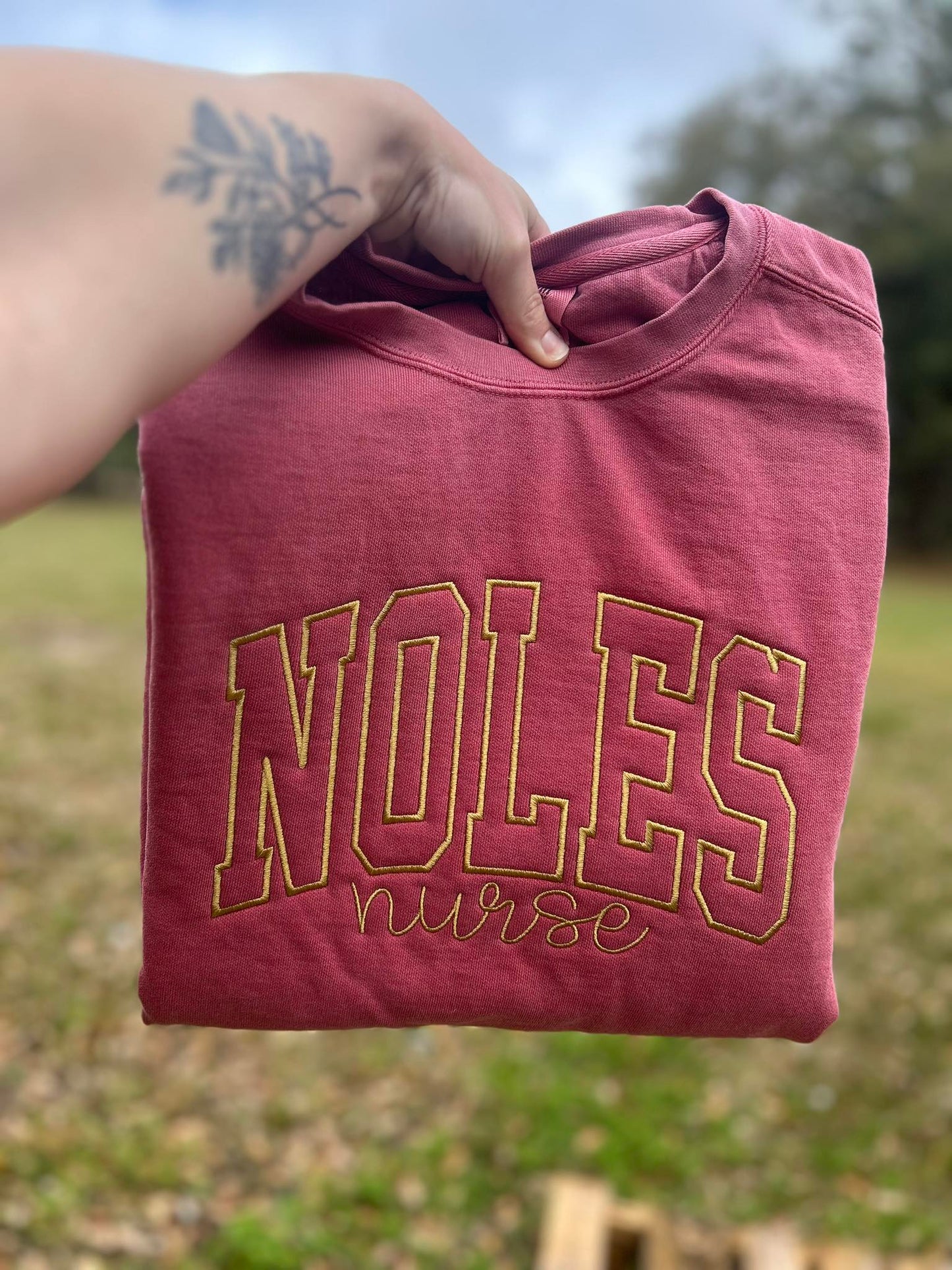 Custom Embroidered Crewneck - Comfort Colors