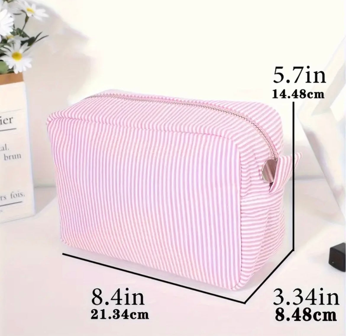 Embroidered Cosmetic Bag