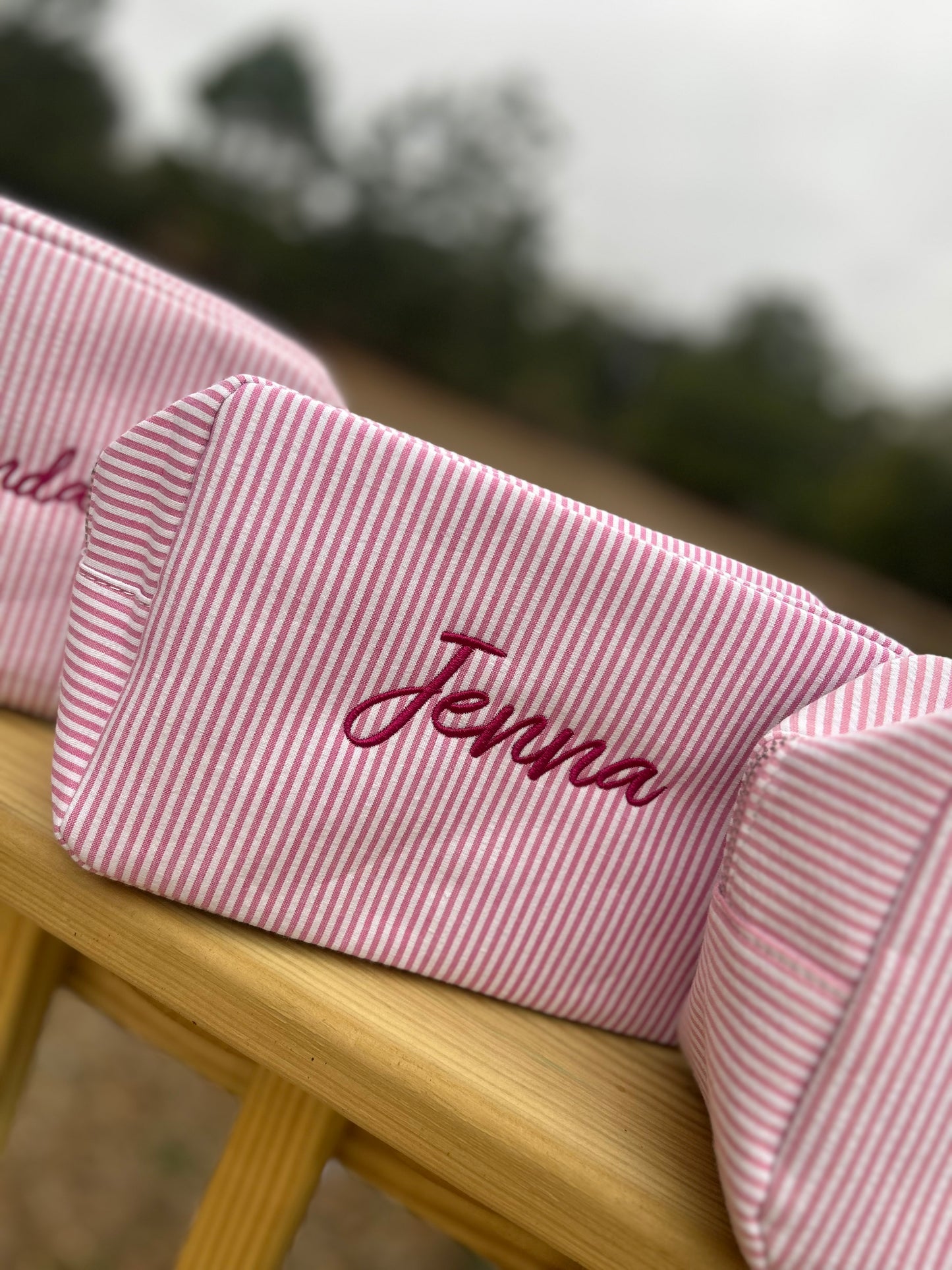Embroidered Cosmetic Bag