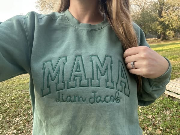 Custom Embroidered Crewneck - Comfort Colors