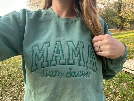 Custom Embroidered Crewneck - Comfort Colors
