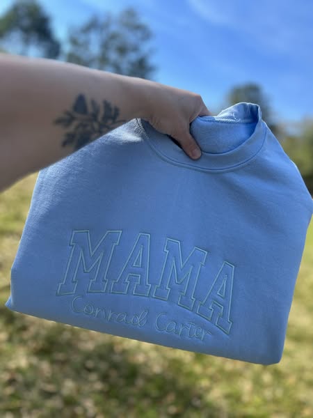 Custom Embroidered Crewneck - Comfort Colors
