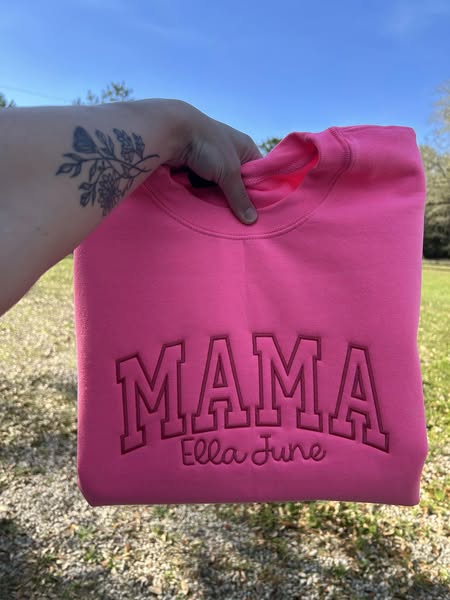 Custom Embroidered Crewneck - Comfort Colors