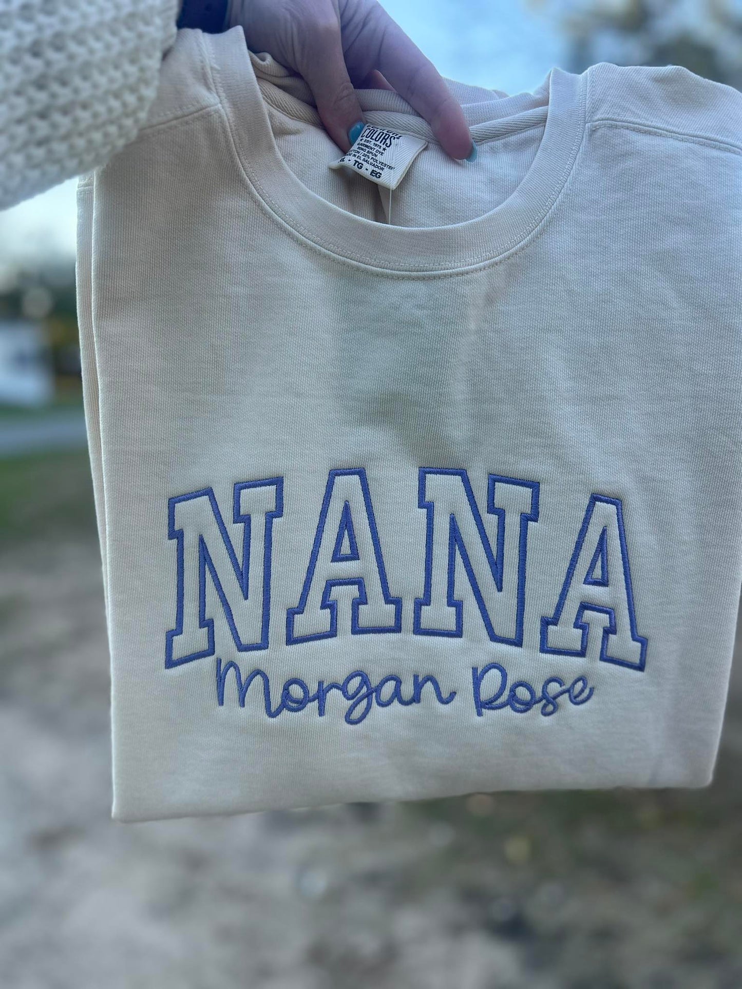 Custom Embroidered Crewneck - Comfort Colors