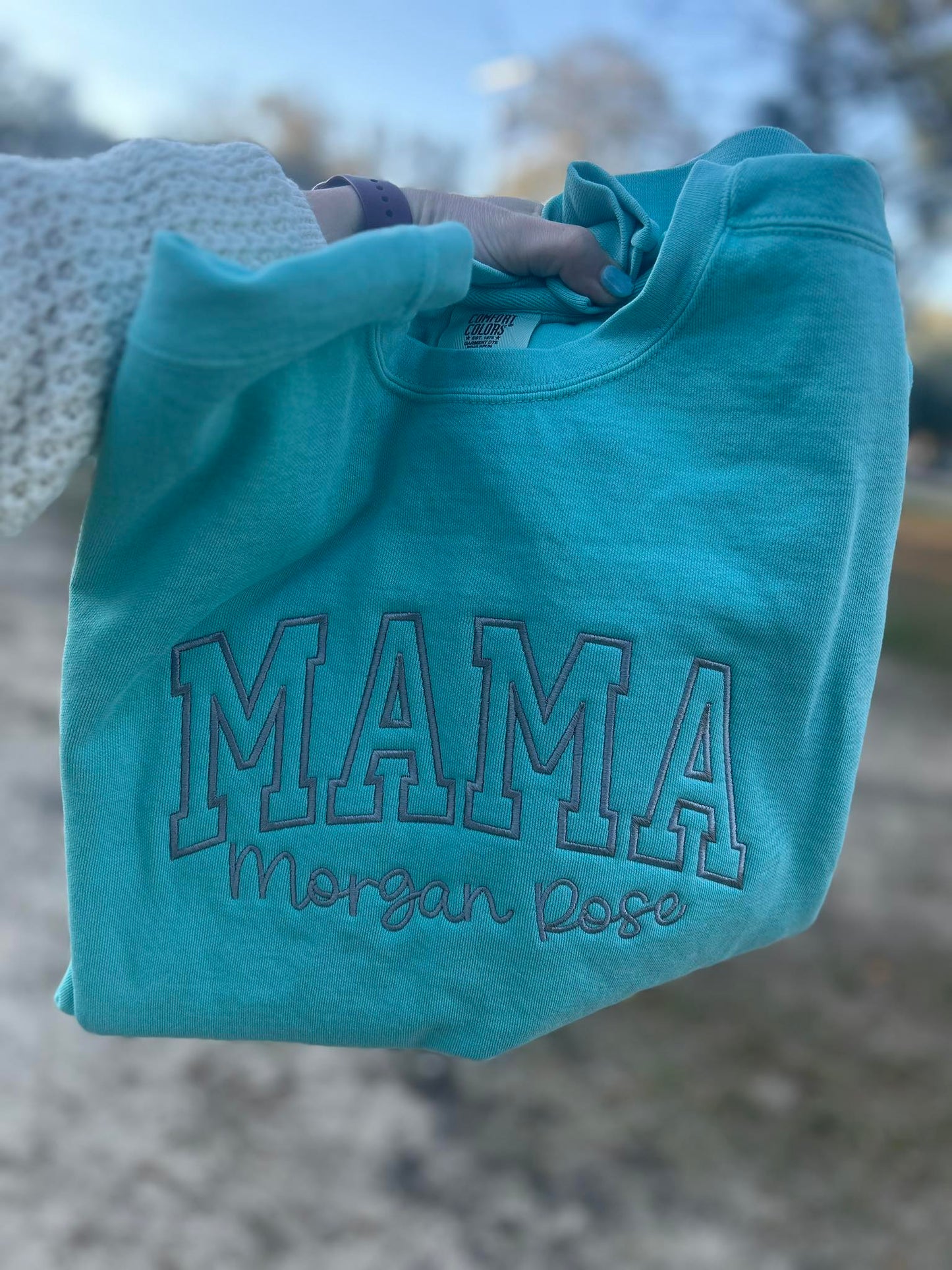Custom Embroidered Crewneck - Comfort Colors