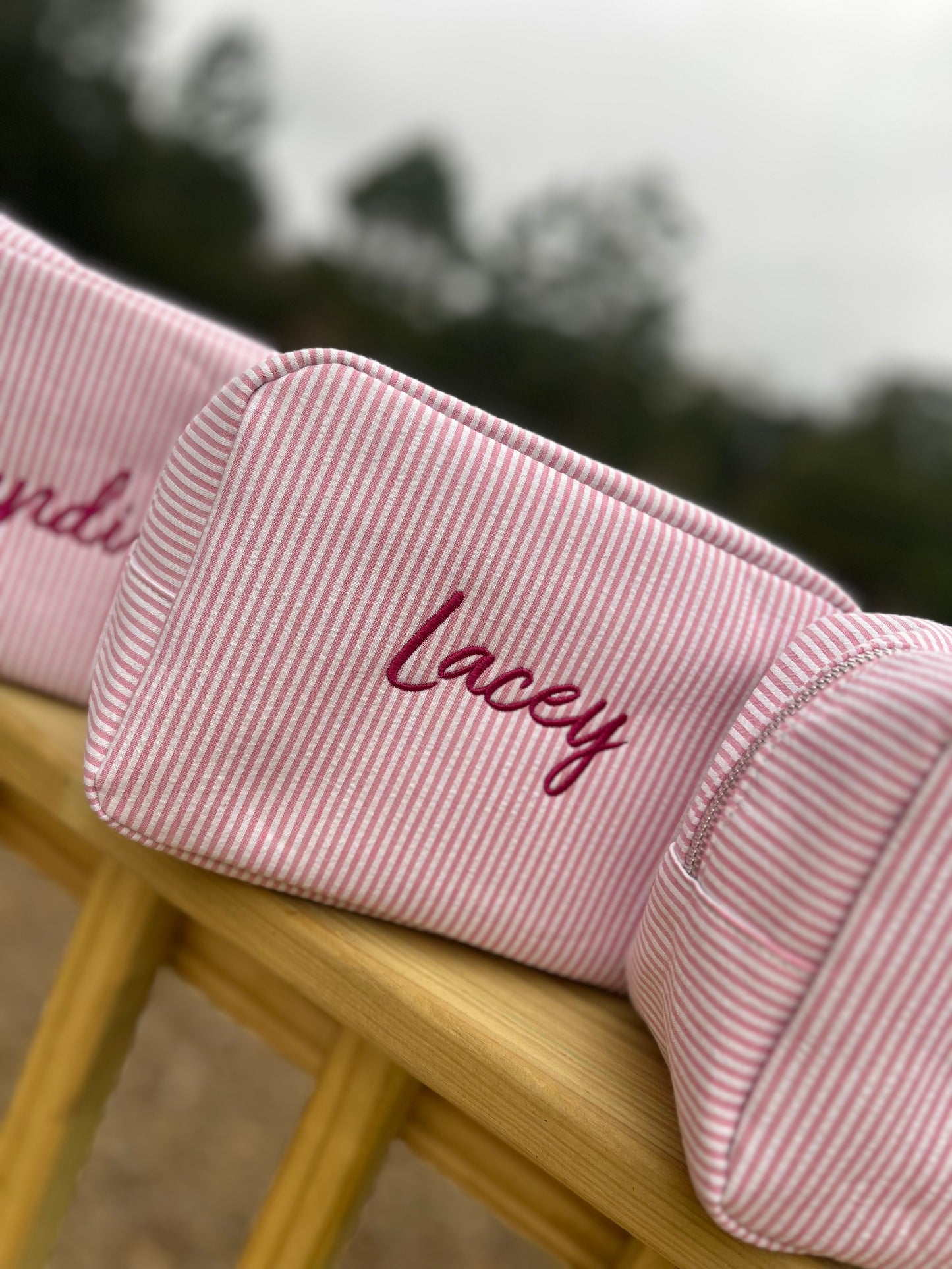 Embroidered Cosmetic Bag