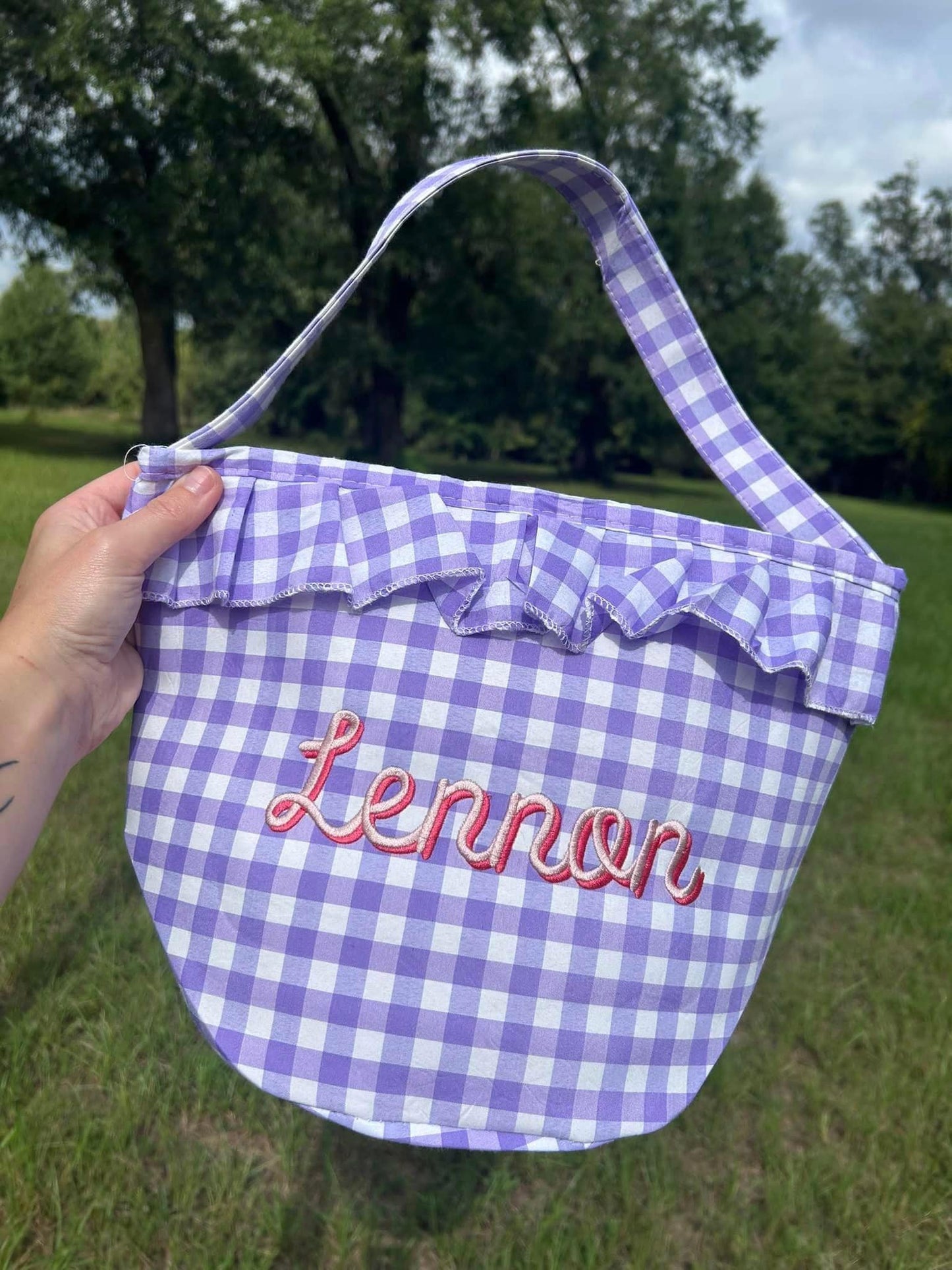 Embroidered Holiday Bucket - Name & Design